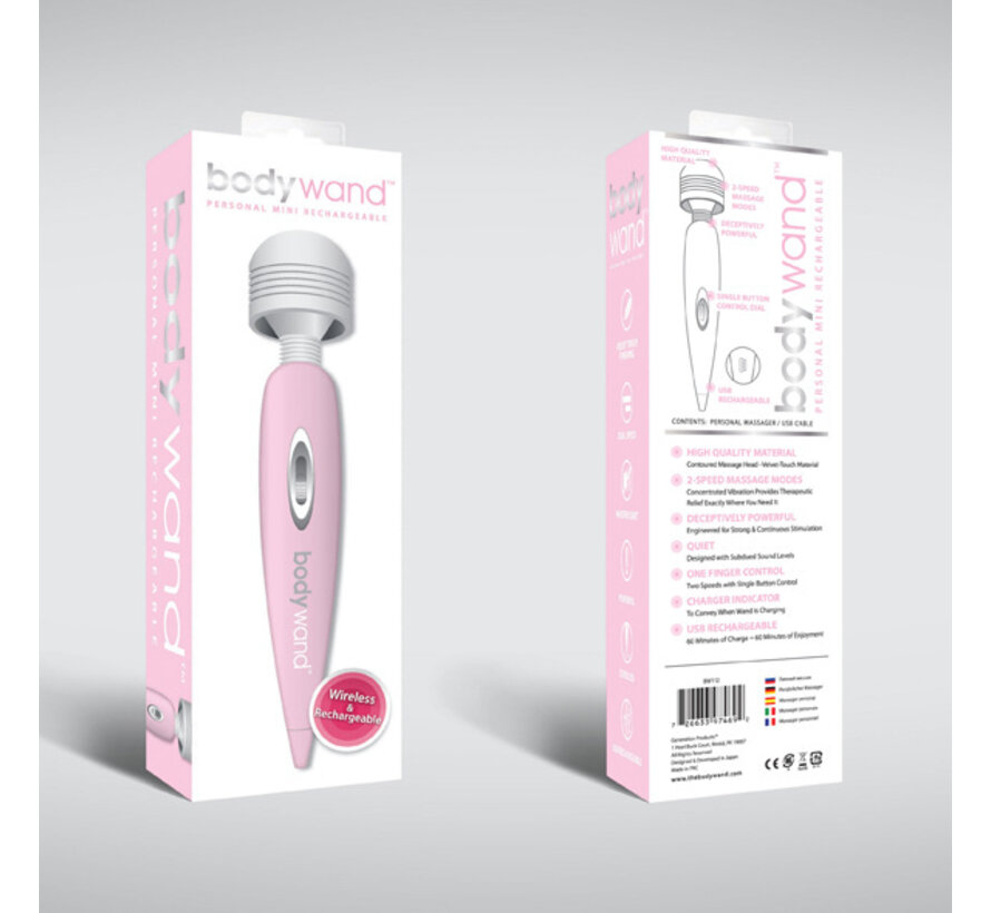 Bodywand - Oplaadbare USB Wand Massager Roze