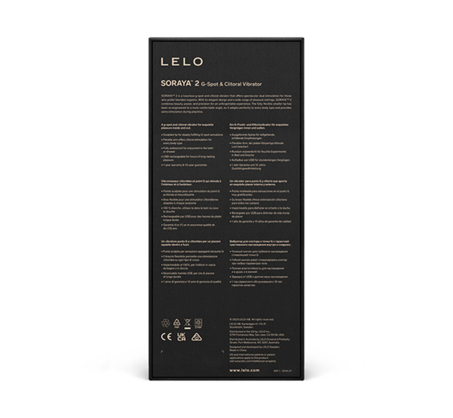 Lelo - Soraya 2 Vibrator Paars