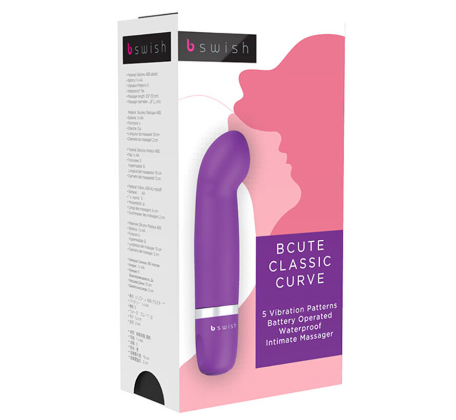 B Swish - bcute Classic Vibrator Curve Paars