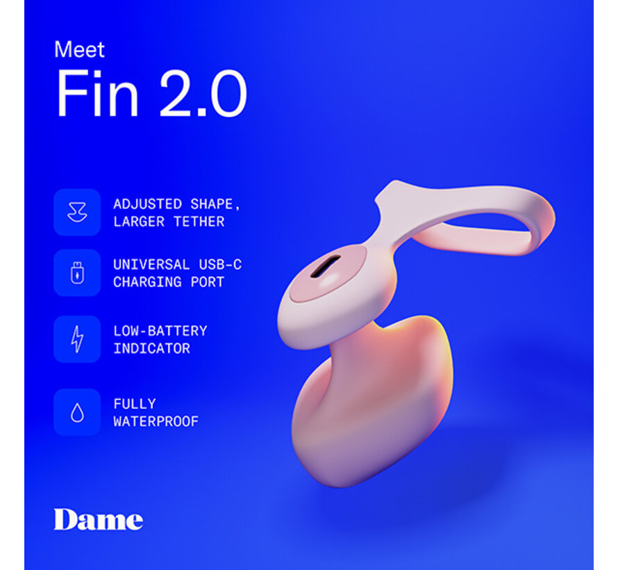 Dame - Fin 2.0 Finger Vibrator Quartz