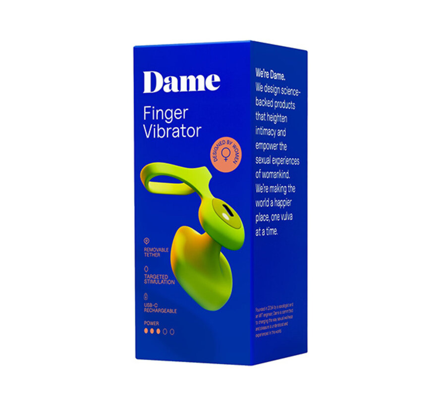 Dame - Fin 2.0 Finger Vibrator Citrus