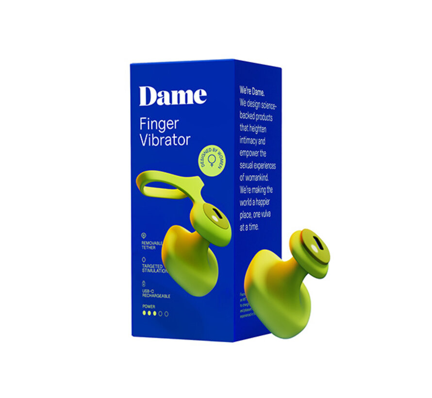 Dame - Fin 2.0 Finger Vibrator Citrus
