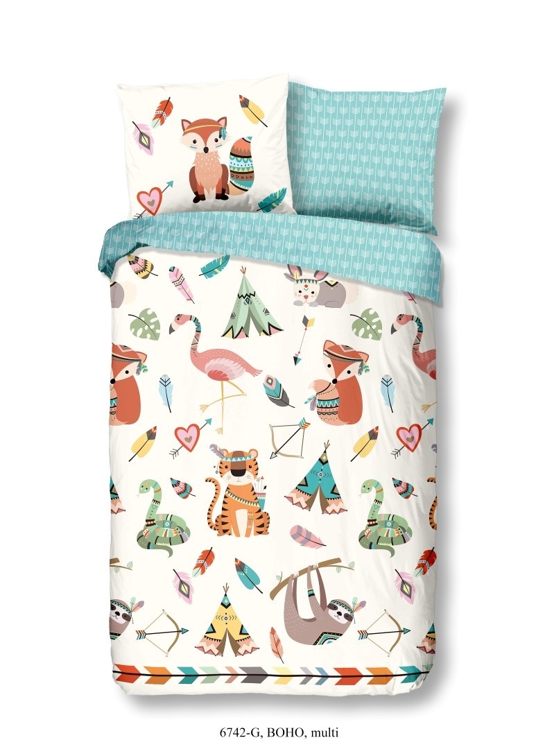 Kinderdekbedovertrek Boho 140x220 cm