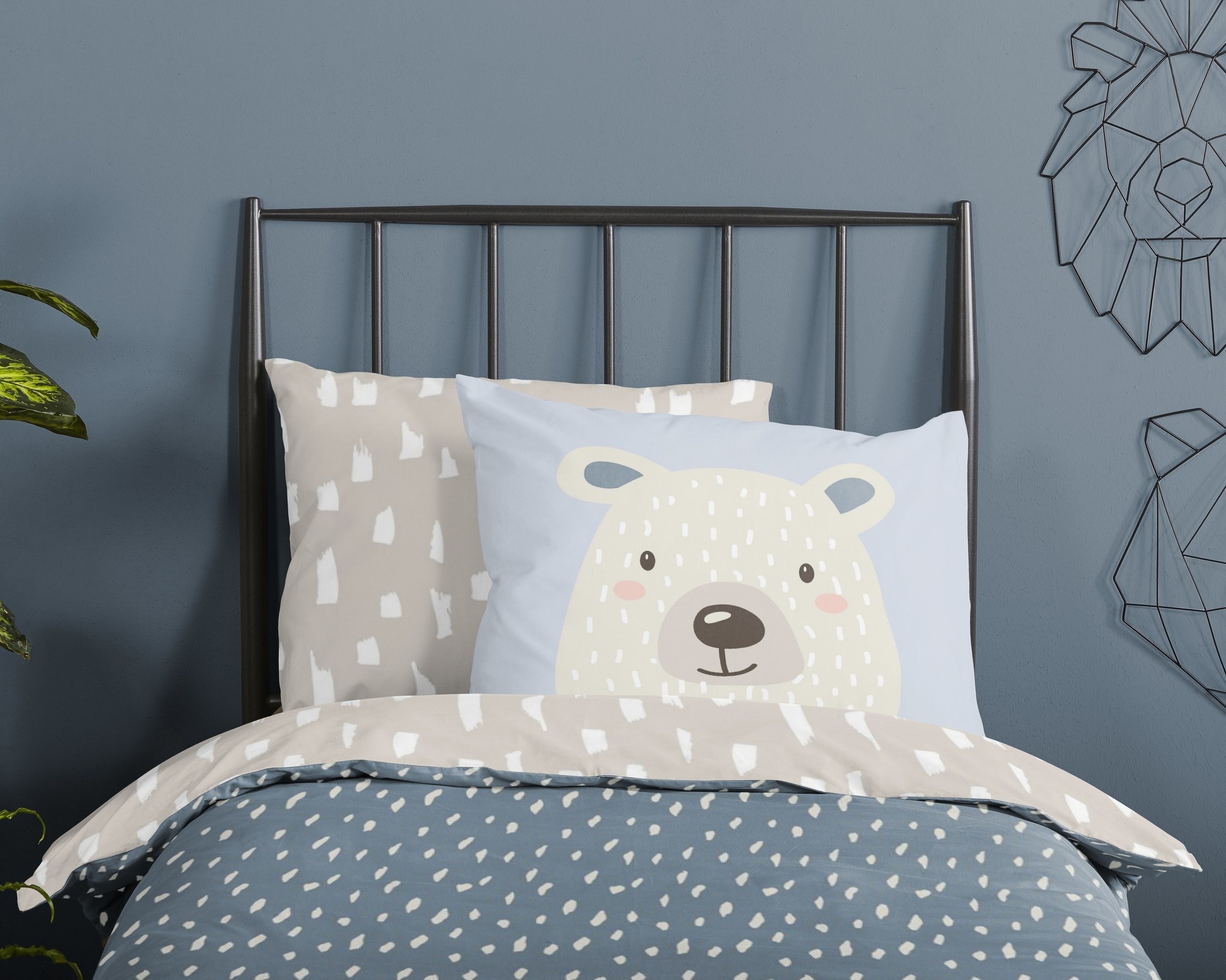Dekbedovertrek Bear 140x220 cm