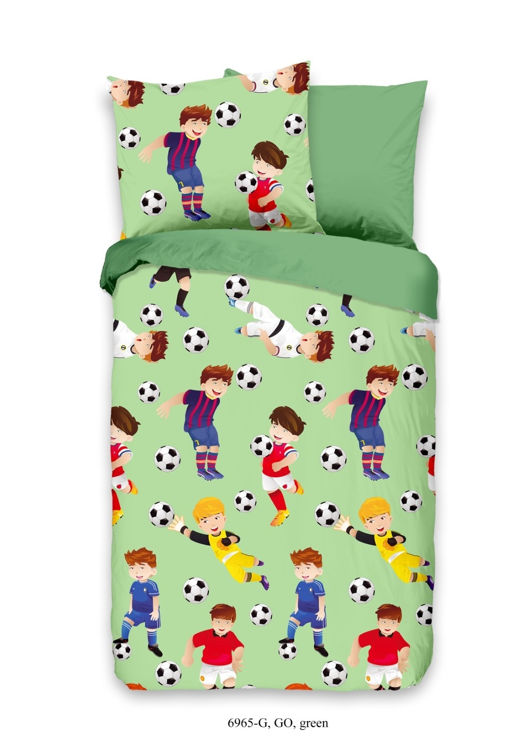 Dekbedovertrek Go voetbal 140x220 cm