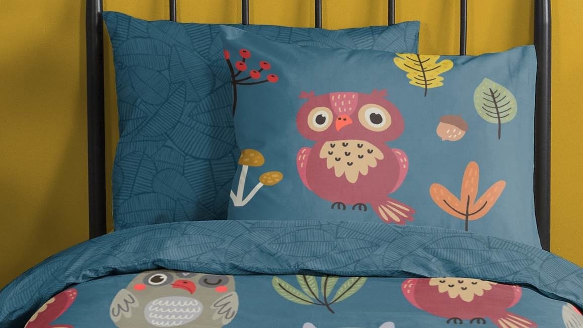 Dekbedovertrek Owls 140x220 cm - katoen