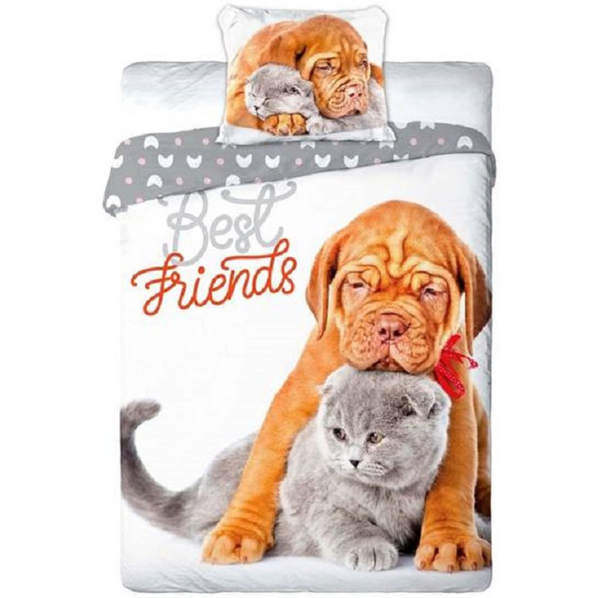 Dekbedovertrek Best friends 140x200 cm