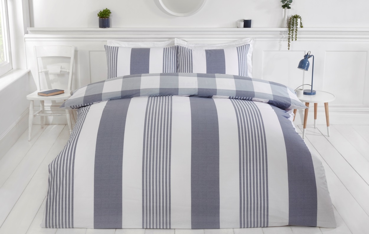 Purest Home dekbedovertrek Chambray denim - blended katoen