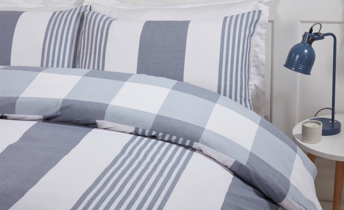 Purest Home dekbedovertrek Chambray denim - blended katoen