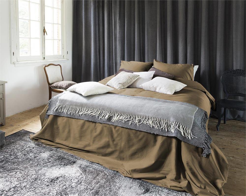 Dekbedovertrek Leonie taupe 240x220cm