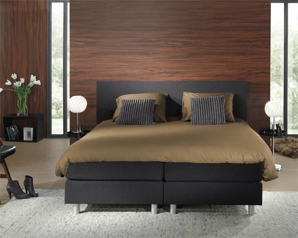 Dekbedovertrek Leonie taupe 240x220cm