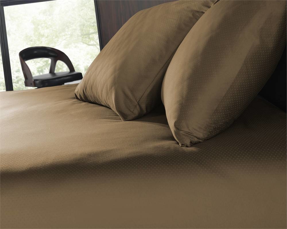 Dekbedovertrek Leonie taupe 240x220cm