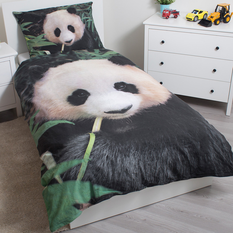 Dekbedovertrek Panda 140x200 cm
