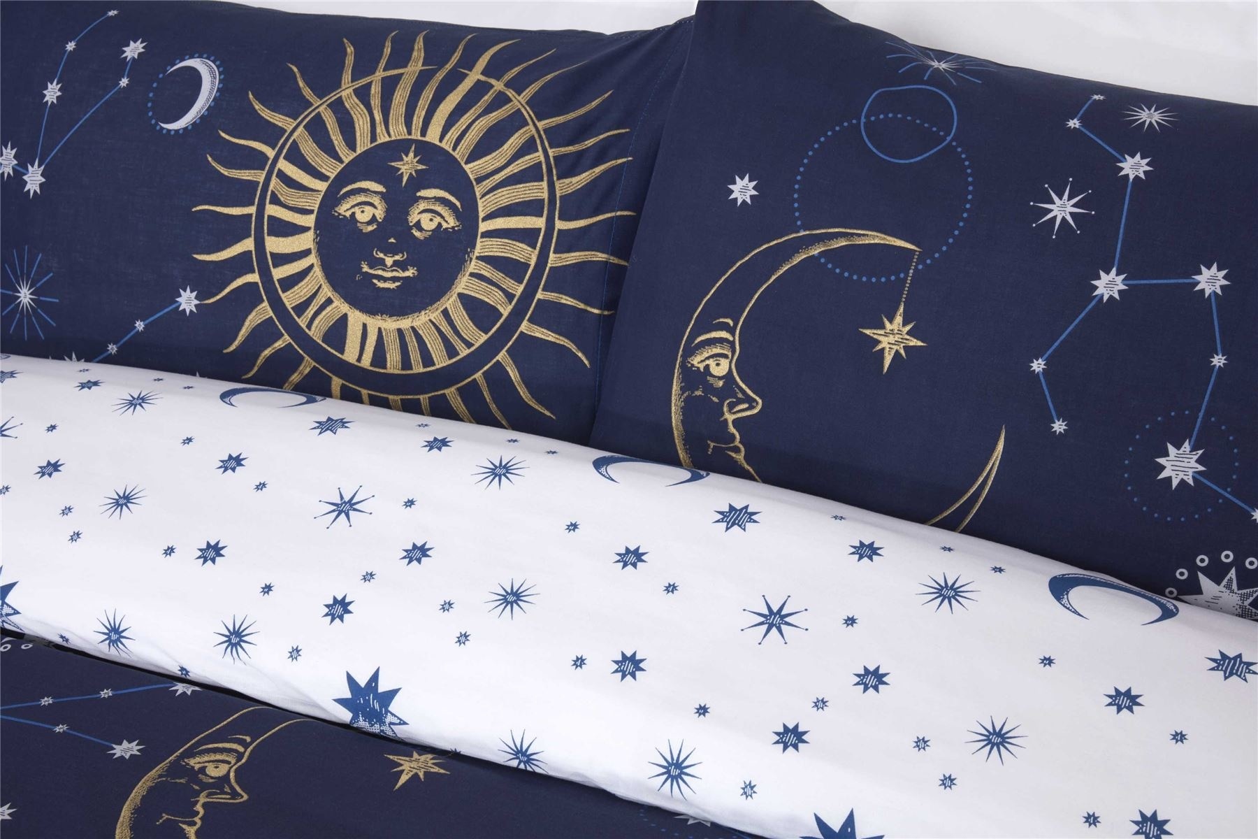 Studio Art dekbedovertrek Celestial navy - blended katoen