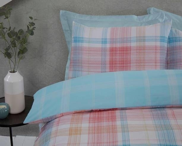 Finest Homeware dekbedovertrek Jasper Check multi - blended katoen