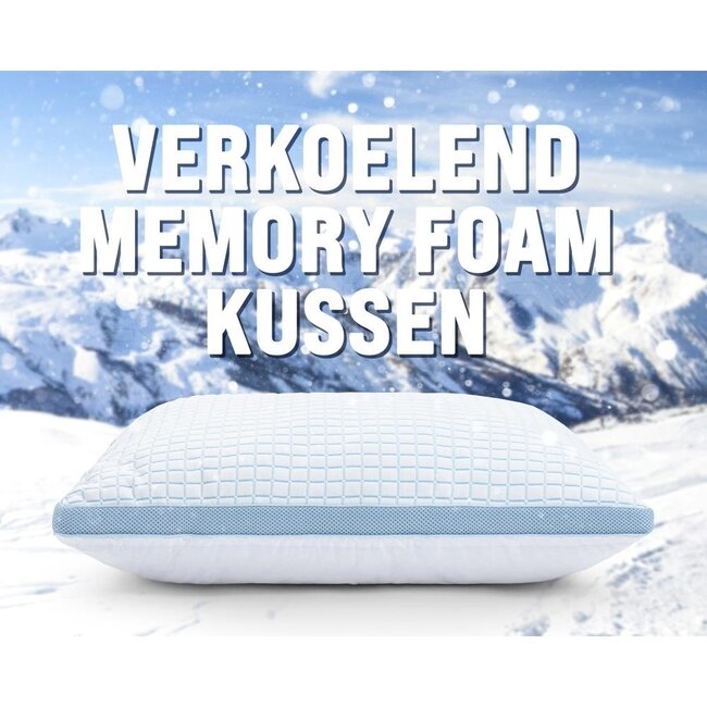 Verkoelend 3D blue cell memory foam hoofdkussen