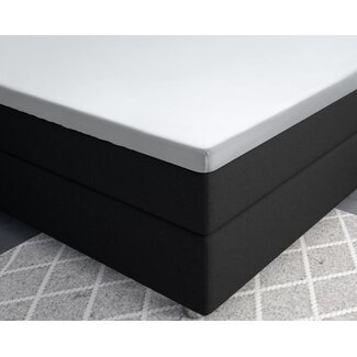 Topper hoeslaken - katoen satijn- 160x200 cm