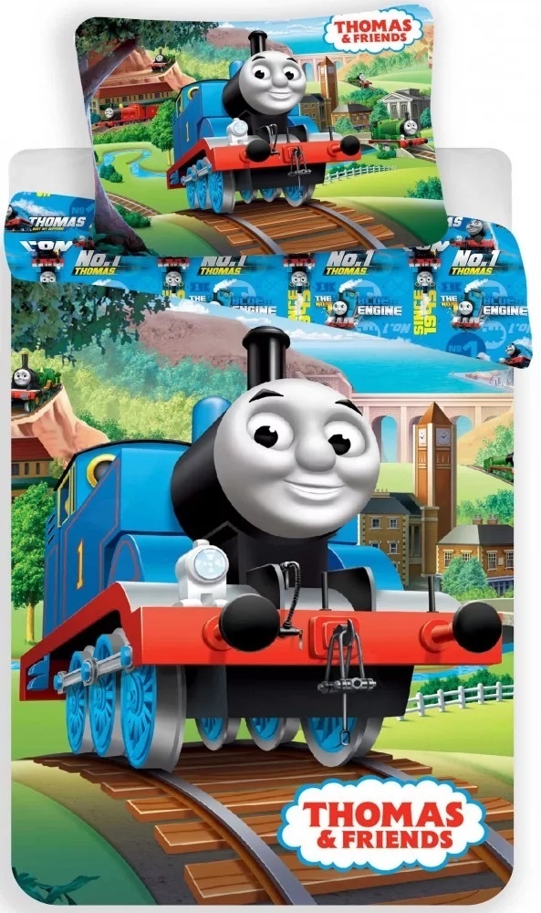 Dekbedovertrek Blue engine - katoen - 140x200 + 70x90 cm