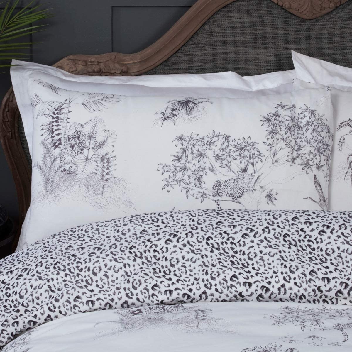 Sleepdown dekbedovertrek Jungle toile - blended katoen
