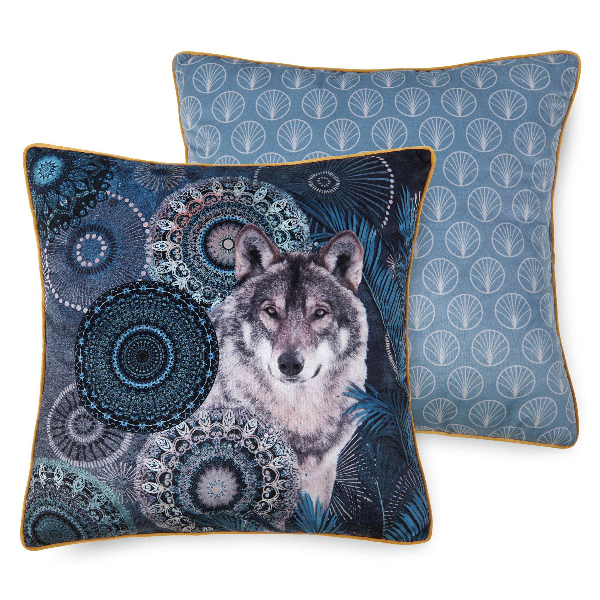 Flanel dekbedovertrek Kiska Wolf