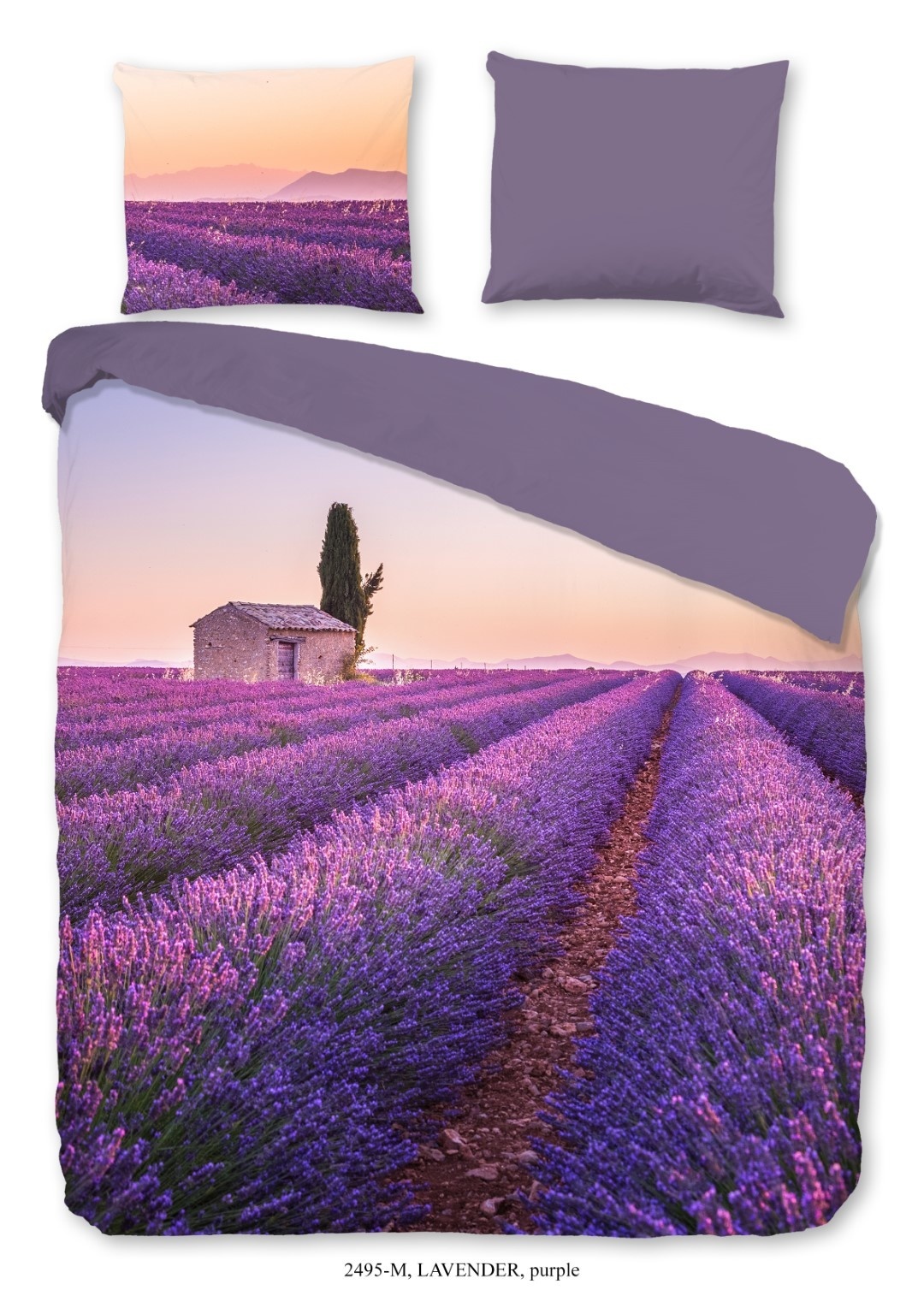 Dekbedovertrek Lavendel veld - microvezel