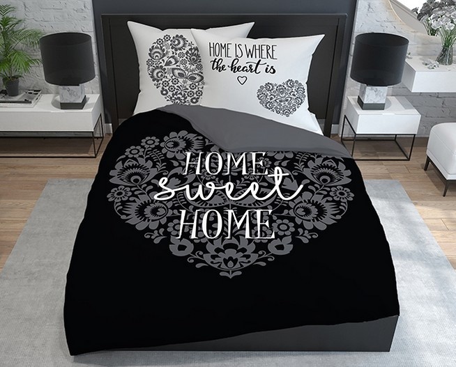Dekbedovertrek Home Sweet Home - katoen - 220x200 cm