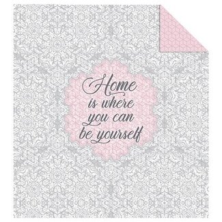 Bedsprei Home is where you can be yourself 170x200 cm