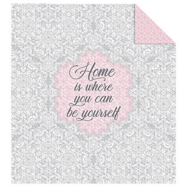 Bedsprei Home is where you can be yourself 170x200 cm