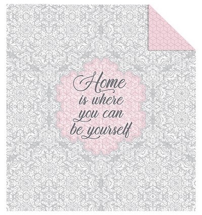Bedsprei Home is where you can be yourself 170x200 cm