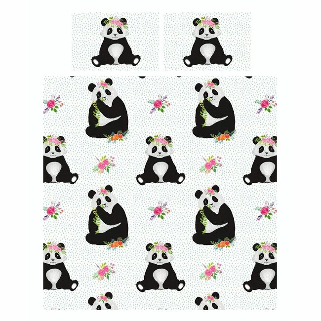 Studio Art dekbedovertrek Panda's - blended katoen