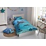 Kinderdekbedovertrek – Dolfijnen, Tropische Vissen & Waterval – 140x220 cm – 100% Katoen – Inclusief Kussensloop 60x70 cm – Dubbele Instopstrook