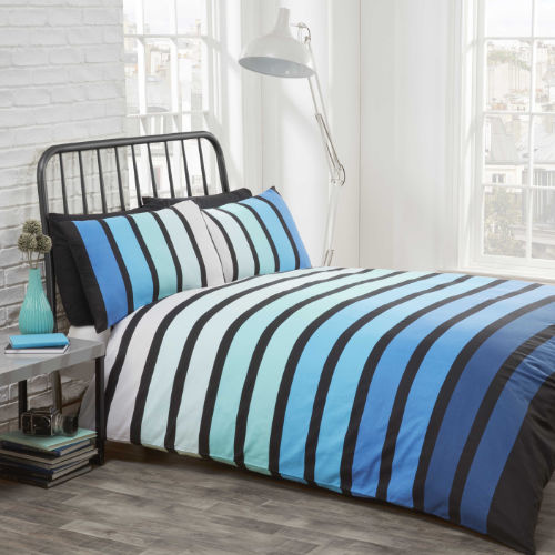 Finest Homeware dekbedovertrek Soho blauw - blended katoen