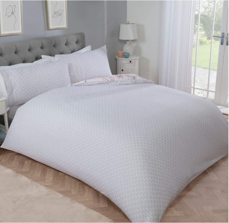 Sleepdown dekbedovertrek Oriental floral blush pink - blended katoen