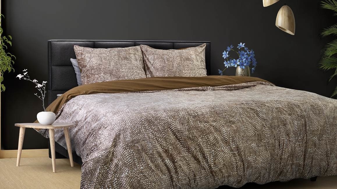 Dreamhouse dekbedovertrek Aria bruin - signature velvet