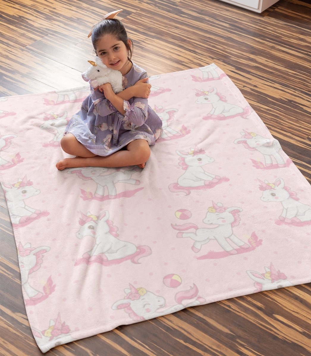 Baby deken 80x100 cm - Unicorns