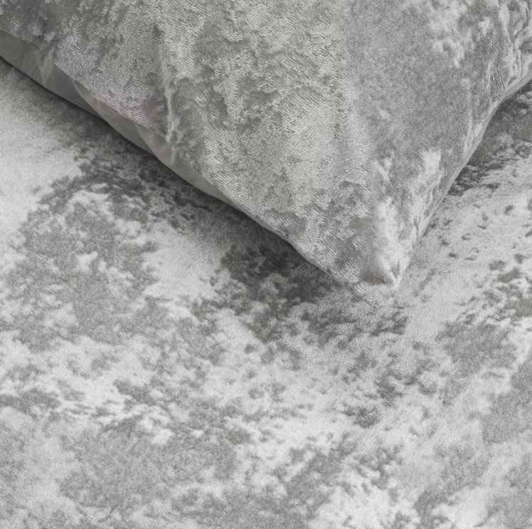 Dreamhouse dekbedovertrek crushed velvet - zilver