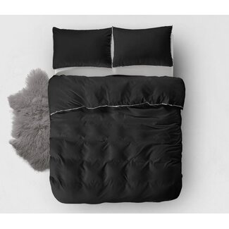 ZENsation Dekbedovertrek Ball Fringe – 140x220 – Zwart – ZENsation