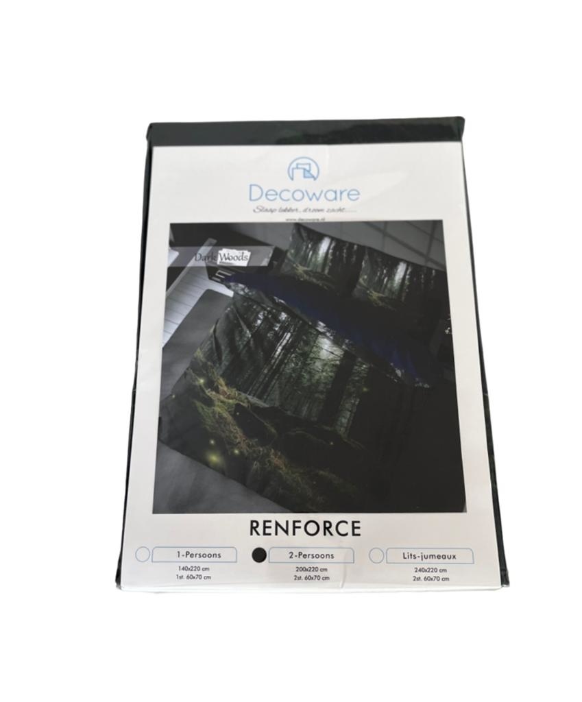 Decoware dekbedovertrek Dark woods - katoen renforce