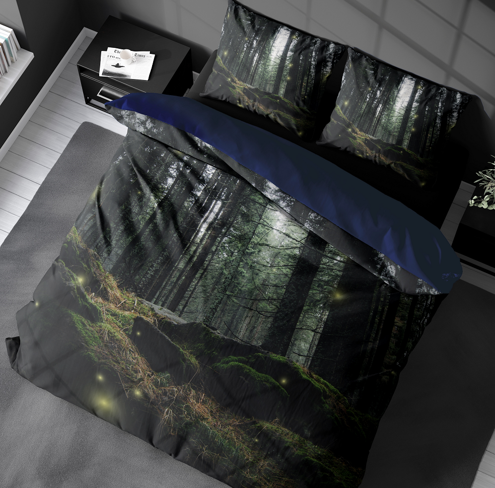 Decoware dekbedovertrek Dark woods - katoen renforce