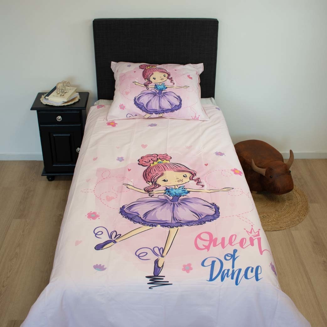 Decoware dekbedovertrek Queen of dance - 140x220 cm - katoen renforce
