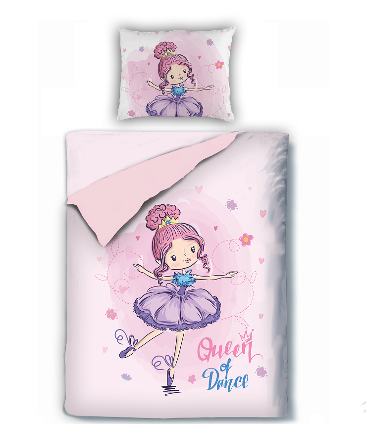 Decoware dekbedovertrek Queen of dance - 140x220 cm - katoen renforce
