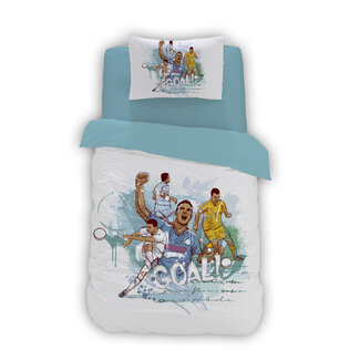 Decoware® Decoware dekbedovertrek Goal - 140x220 cm - katoen renforce