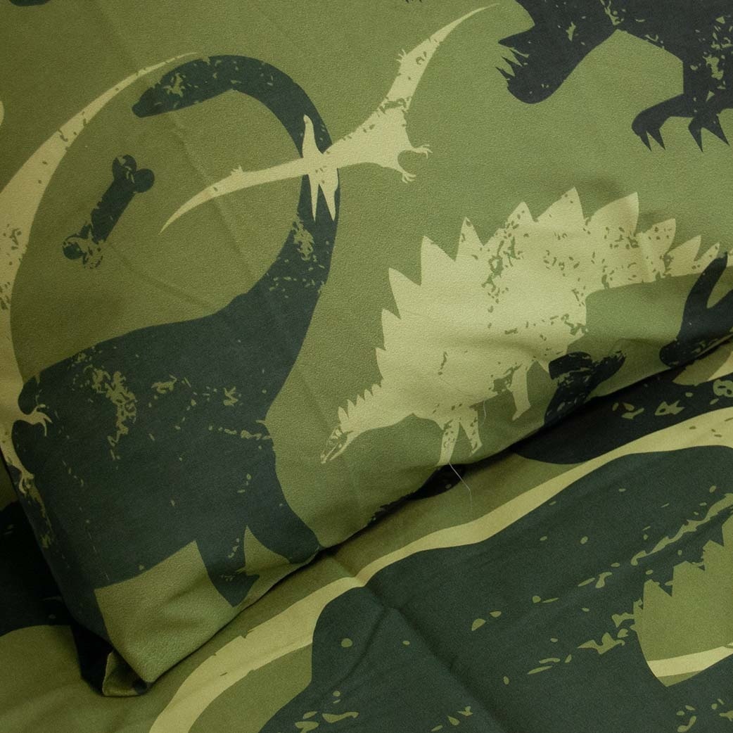Decoware dekbedovertrek Dinosaurs - katoen - 140x220 + 60x70 cm