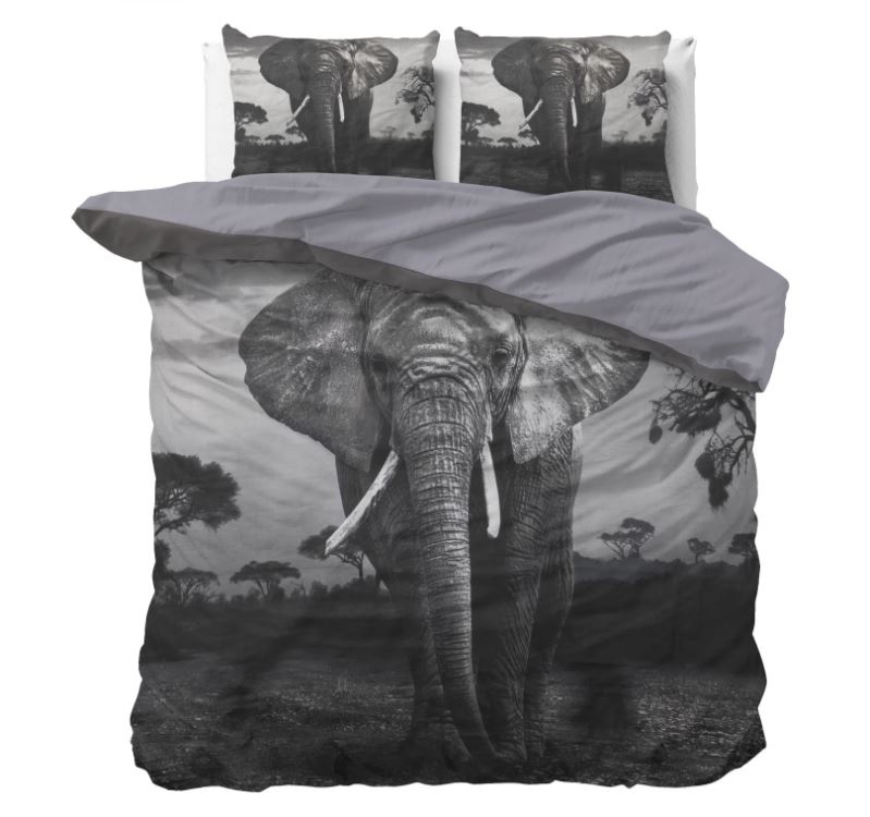Dreamhouse dekbedovertrek Olifant - katoen - 1-persoons (140x220 + 60x70cm)