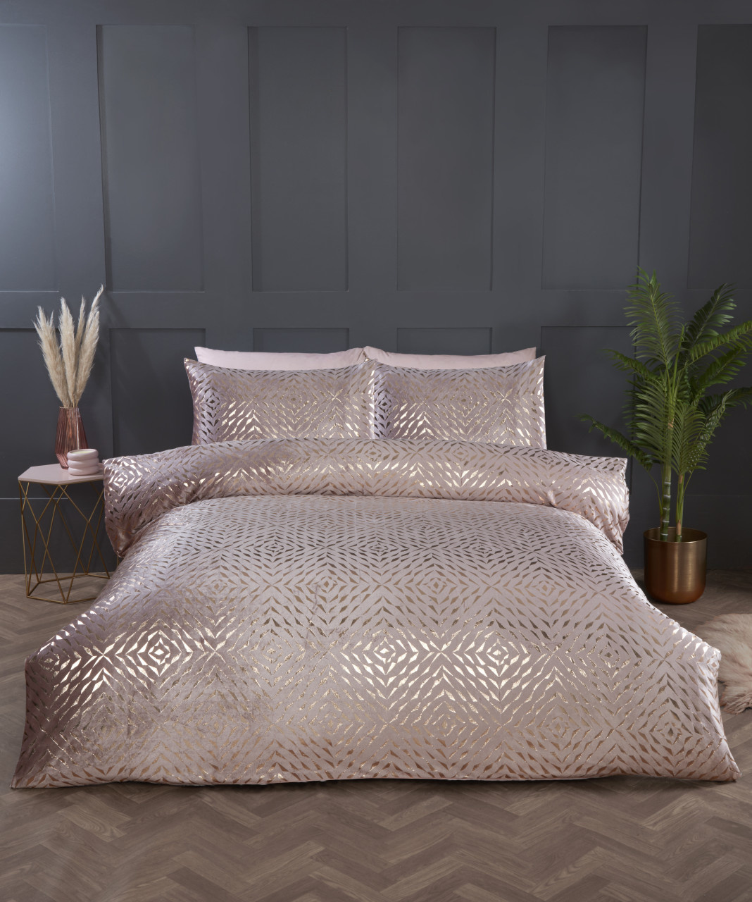 Belle Maison dekbedovertrek Bellagio blush - Velvet