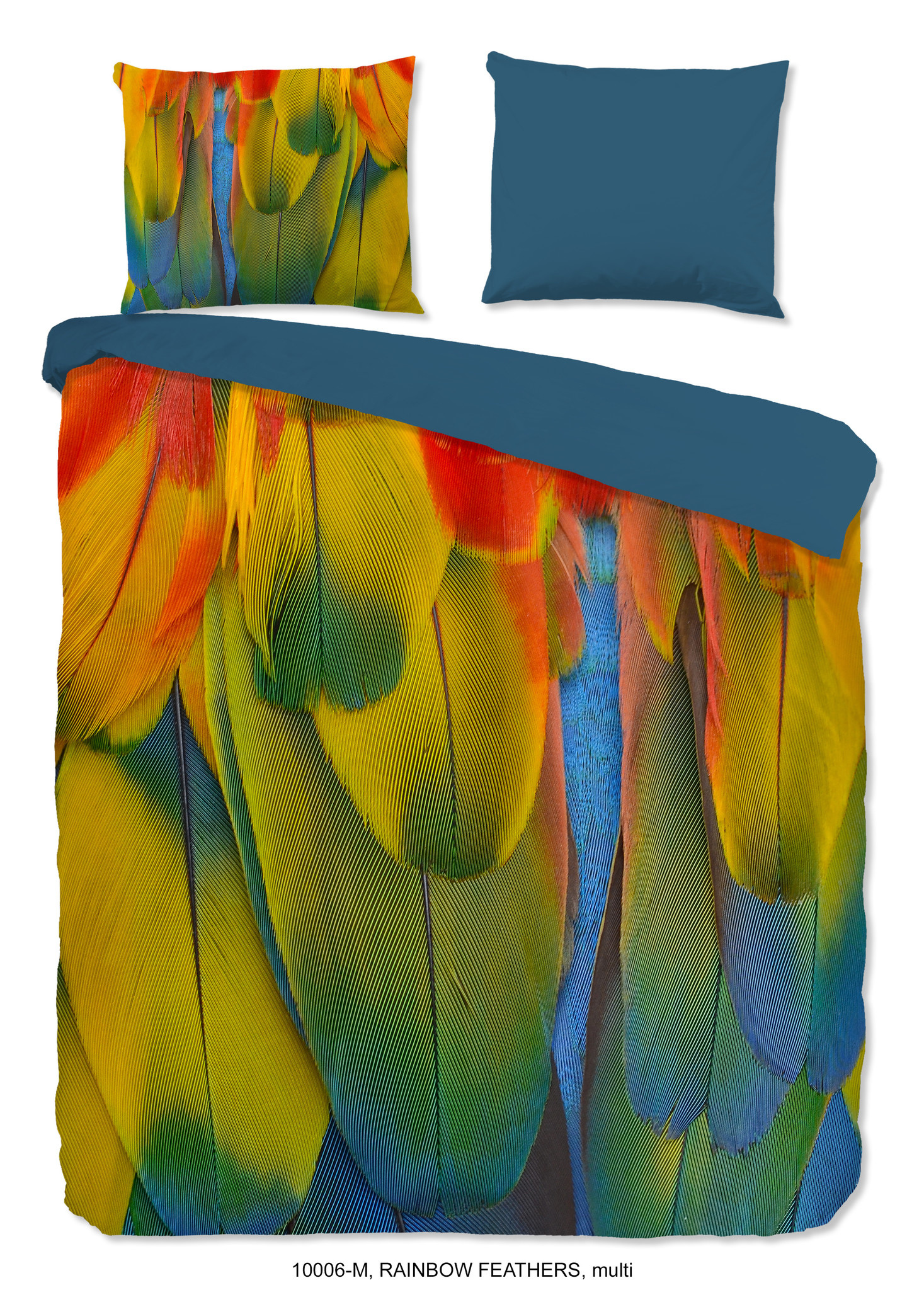 Dekbedovertrek Rainbow feathers - microvezel