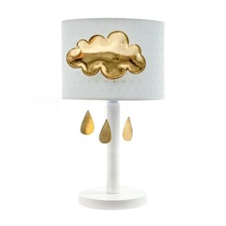 Lampje gouden wolk met druppels - Mint
