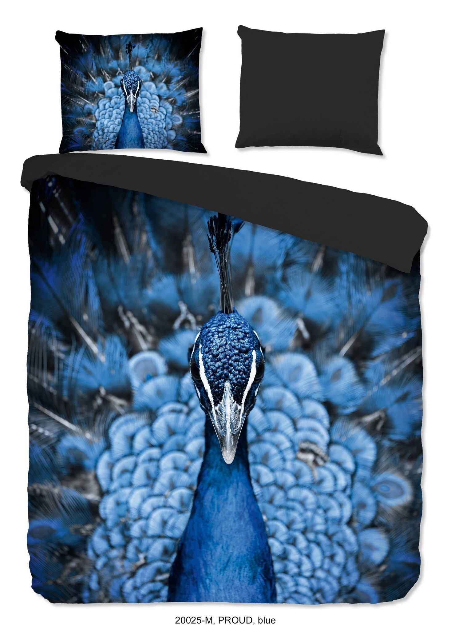 Dekbedovertrek Pauw blauw - microvezel