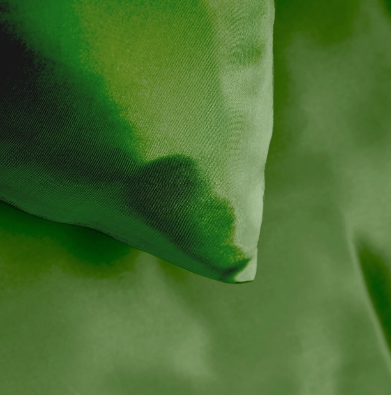 Beauty Skin Care dekbedovertrek - groen - glans satijn
