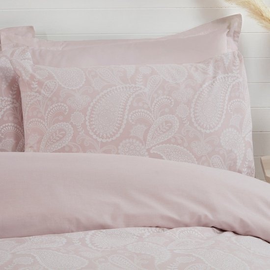 Sleepdown dekbedovertrek Paisley paste blush pink